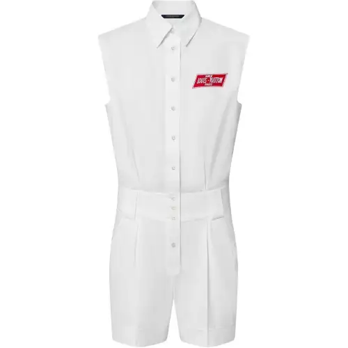 LOUIS VUITTON Tailored Poplin Playsuit