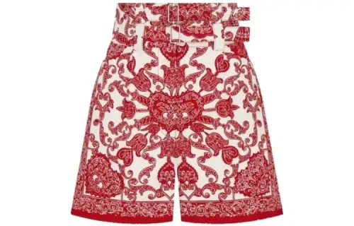 DIOR Casual Shorts Women's Red Moderate