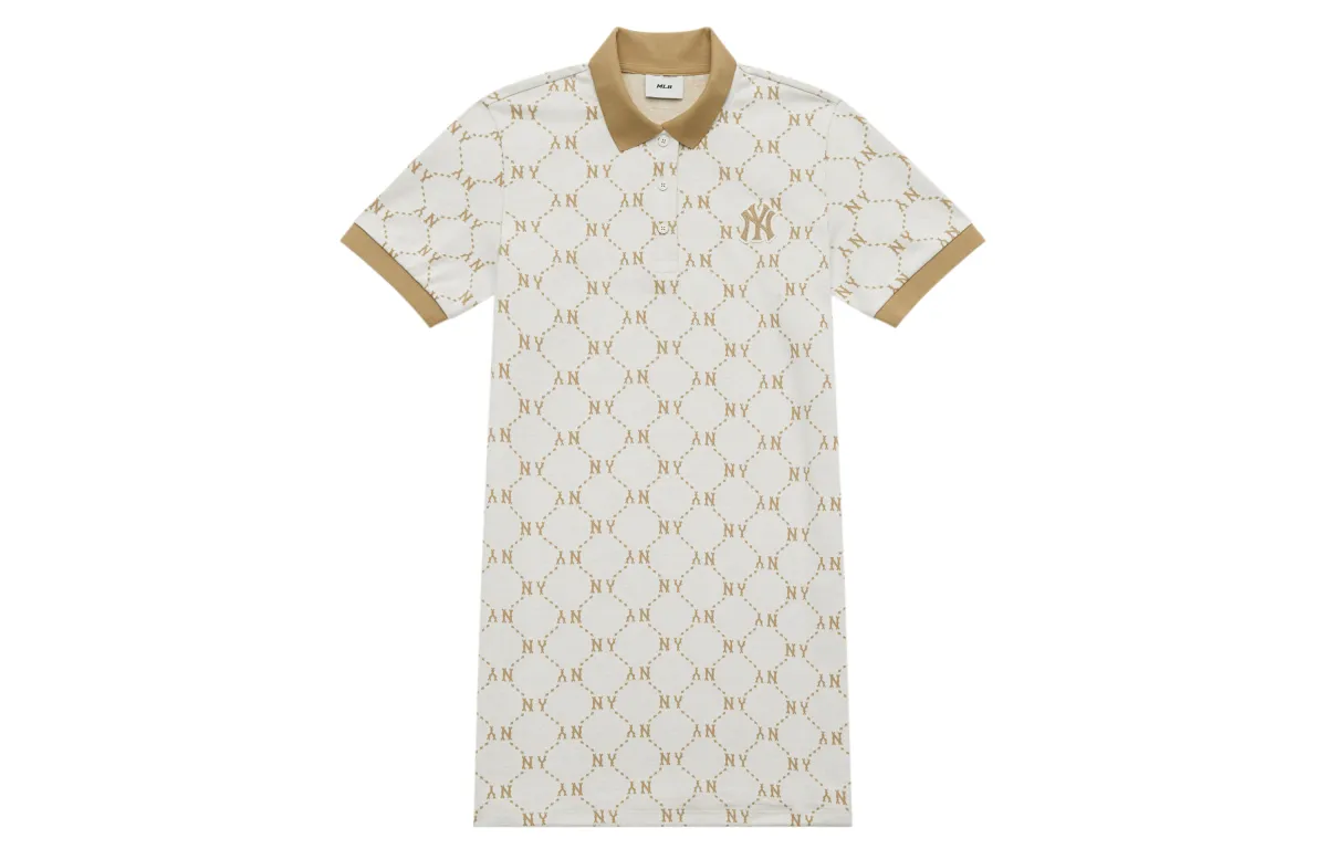 MLB SS24 Short Sleeved Dress Women's Cream