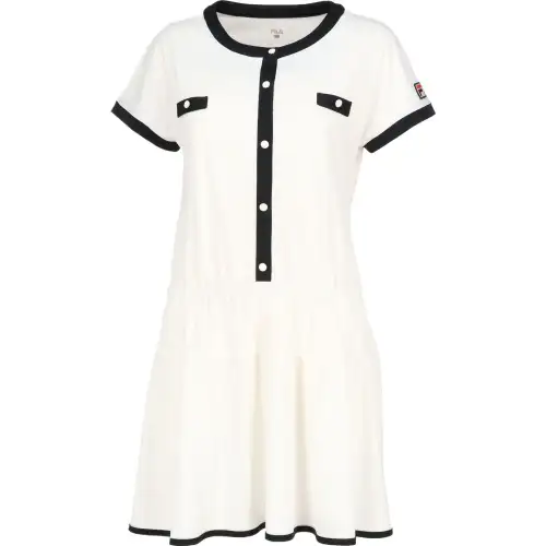 FILA Short Sleeved Dress Women's Gray White