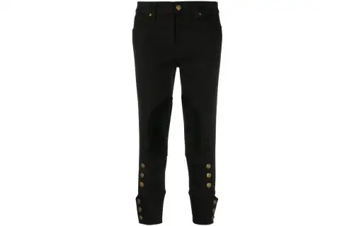 【Previous Season】button-detailed cropped jeans