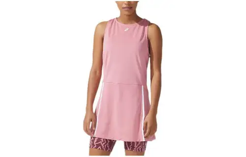 ASICS STRONG 92 Sleeveless Dresses Women's Smoky Rose Crew Neck Moderate Short