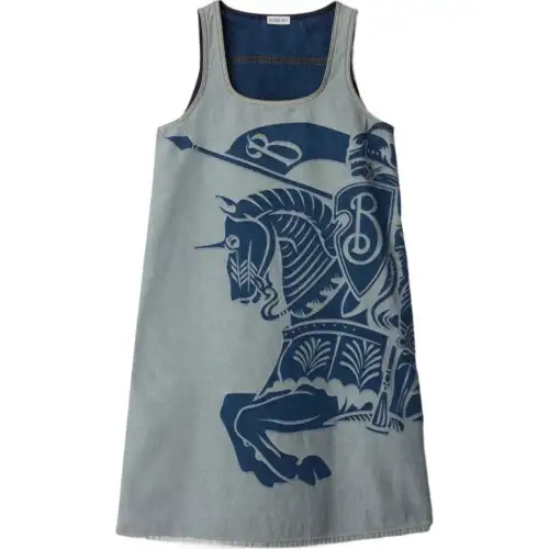 Burberry Slip Dress Women's Denim Blue