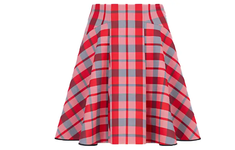 DIOR Casual Short Skirts Women's Red