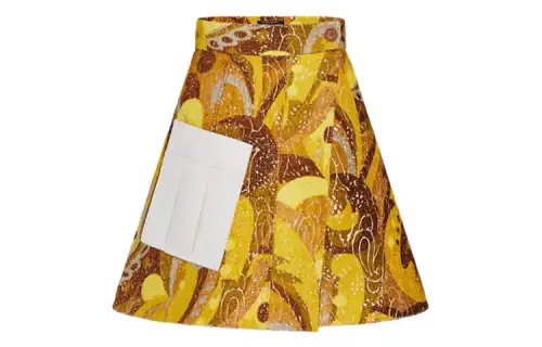 LOUIS VUITTON Casual Long Skirt Women's Yellow
