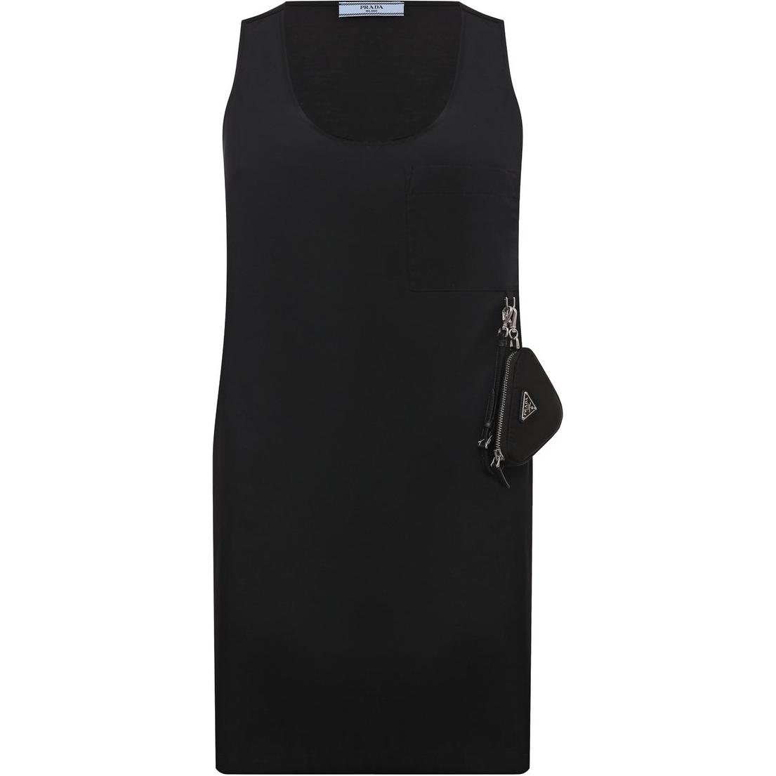 PRADA SS23 Sleeveless Dress Women's Black