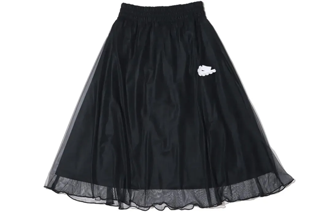 Nike Casual Long Skirts Women's Black Thin Mid Length A Line Skirt