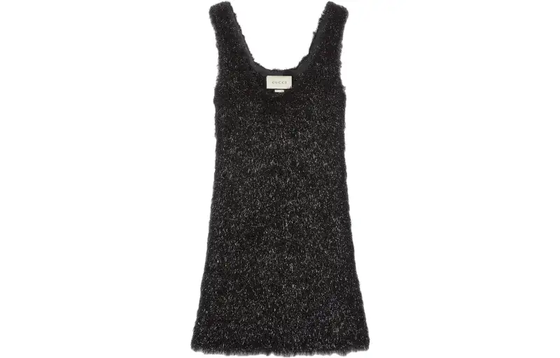 GUCCI Sleeveless Dress Women's Black