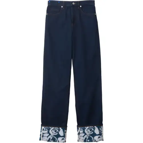 Burberry logo-patch straight-leg jeans