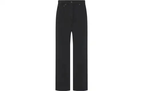THE ROW Jeans Women's Black Moderate Straight Fit Pants