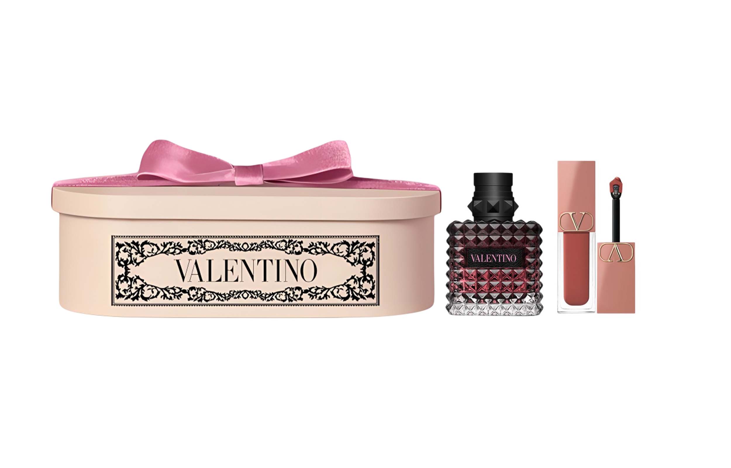 Парфюмерный набор Valentino (розовый)