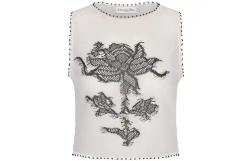 DIOR Casual Suits Women's Ecru Crew Neck Moderate