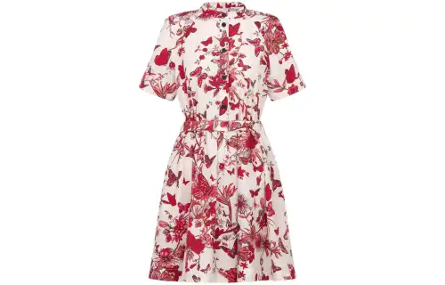 DIOR SS24 Short Sleeved Dress Women's White