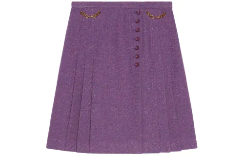 GUCCI Casual Short Skirts Women's Purple