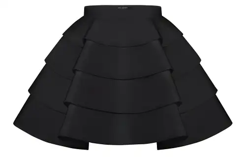 LOUIS VUITTON Casual Short Skirts Women's Black