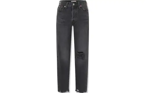 Levis Jeans Women's Smoke Gray Moderate Straight Fit Pants