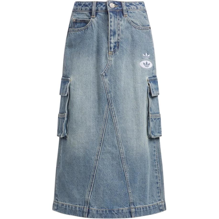 Женская юбка adidas Originals Denim Skirt (голубая)