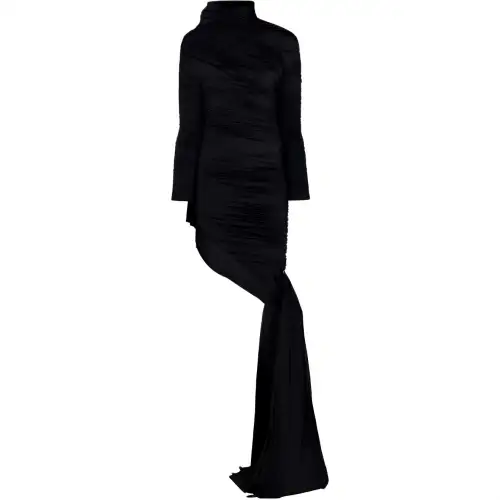 Balenciaga Twisted Knots ruched draped dress