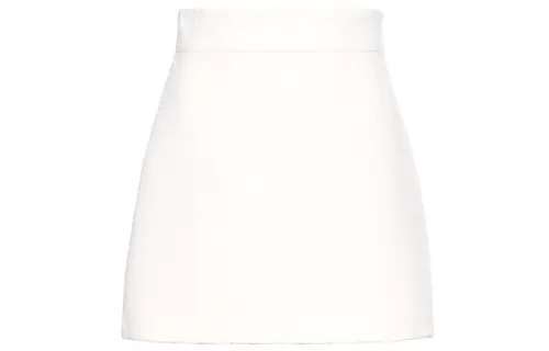 MIU MIU Casual Short Skirts Women's White Moderate Short A Line Skirt