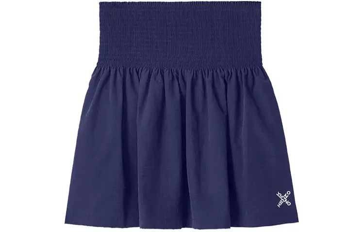 KENZO SS21 Casual Short Skirts Women's Dark Blue