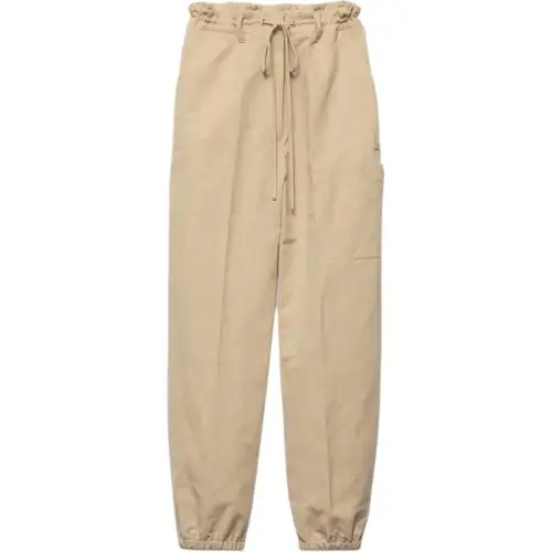 PRADA FW24 Knitted Sweatpants Women's Gray Rope