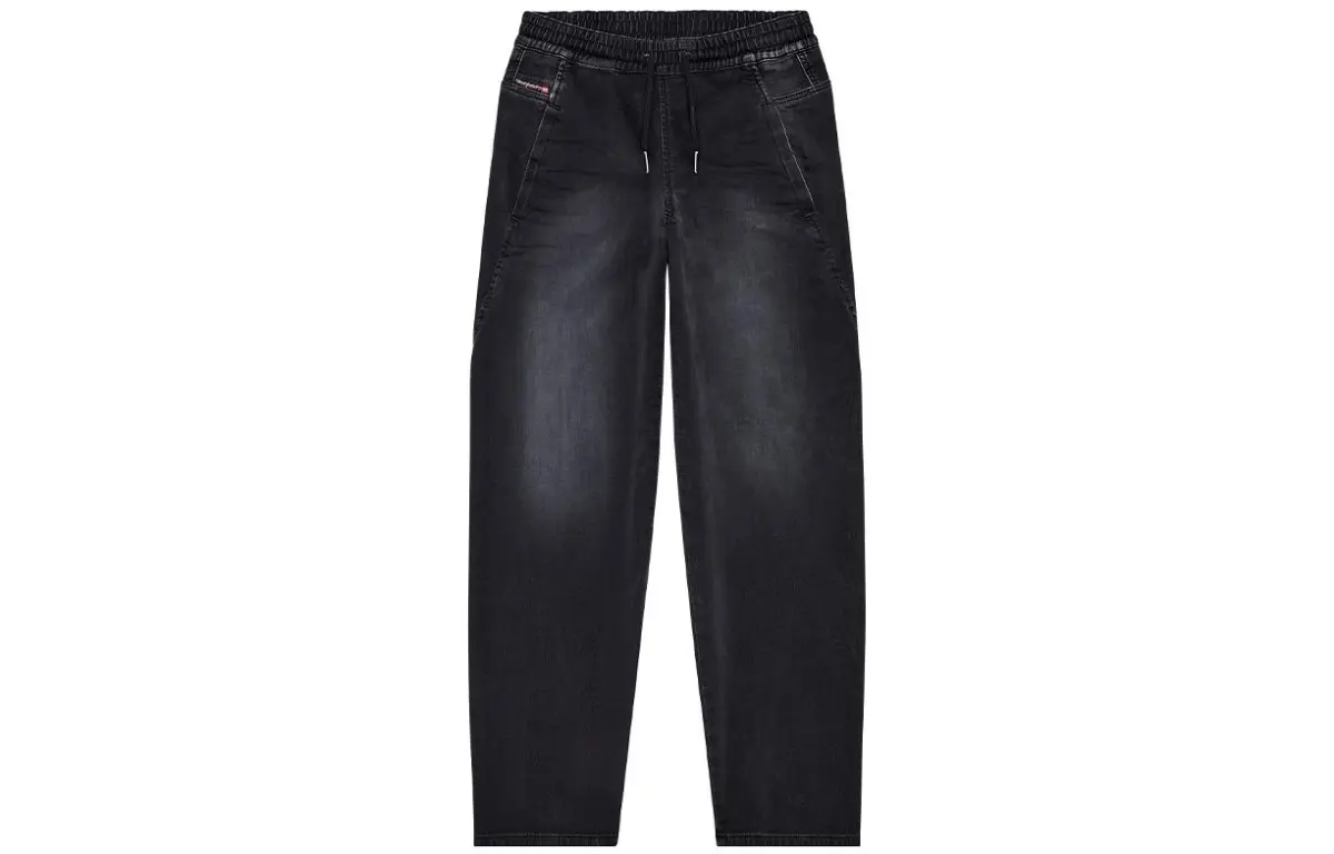 DIESEL Jeans Women's Black Moderate Straight Fit Pants