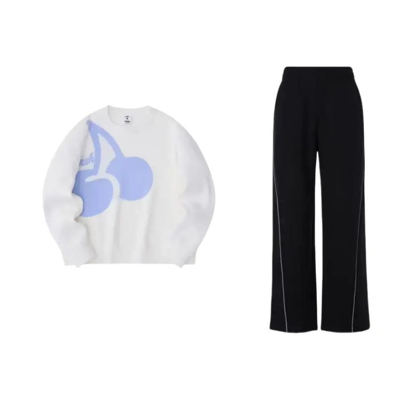 ANTA Sweatshirt Sets Women's Crew Neck Moderate