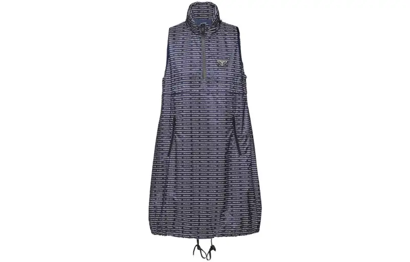PRADA FW23 Sleeveless Dress Women's Blue