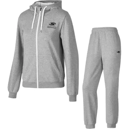 Skechers Basic Sports Collection Casual Suit Women's Medium Heather Gray