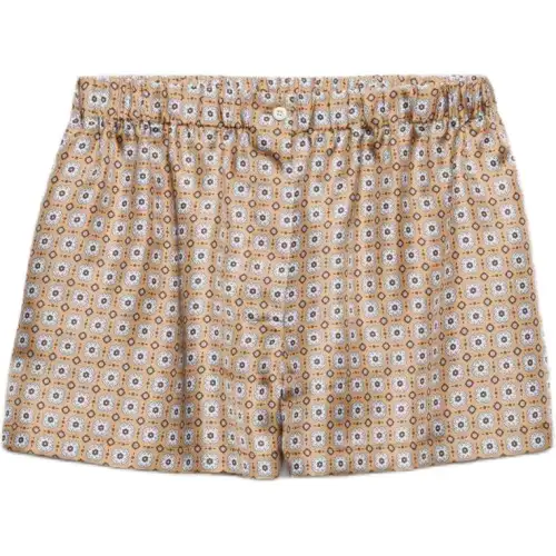 PRADA Geometric-print Mini Shorts