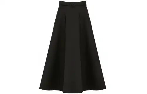DIOR 30 Montaigne Casual Long Skirt Women's Black