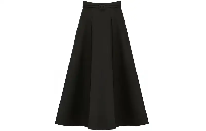 DIOR 30 Montaigne Casual Long Skirt Women's Black