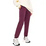 Anta Sports Life Collection Elastic Cuff Breathable Fleece Lined Knitted Sweatpants Women's Saffron