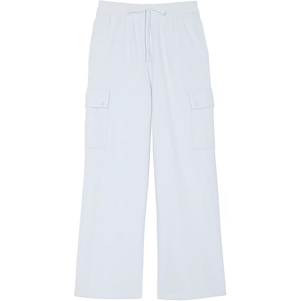 Женские штаны Victoria's Secret PINK PINK Micro Fleece Wide-Leg Cargo Pants (голубой)