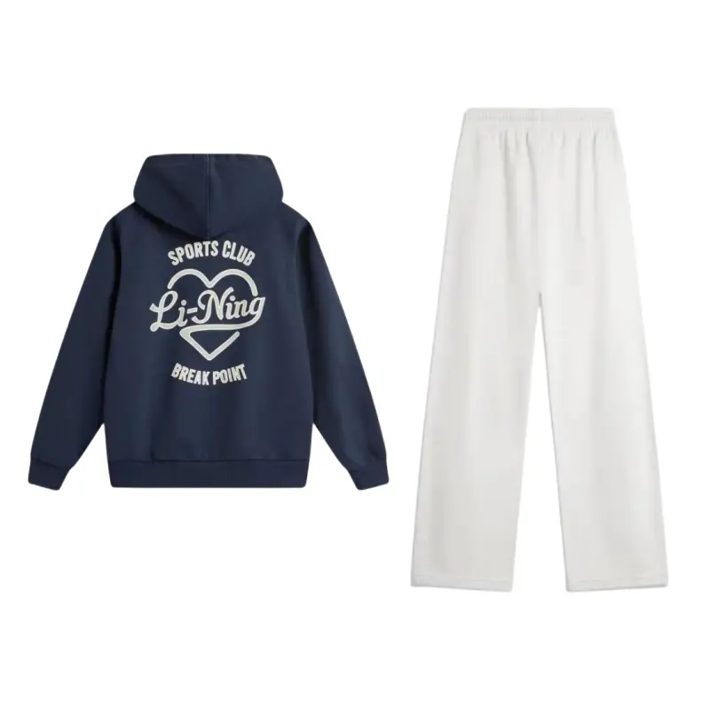 Li Ning Sweatshirt Sets Women's Hooded Moderate