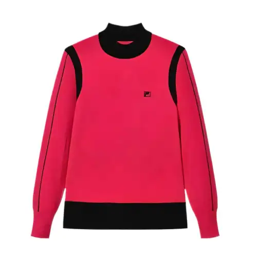 FILA Knitwear Women's Rose Red Half Turtleneck Moderate Other