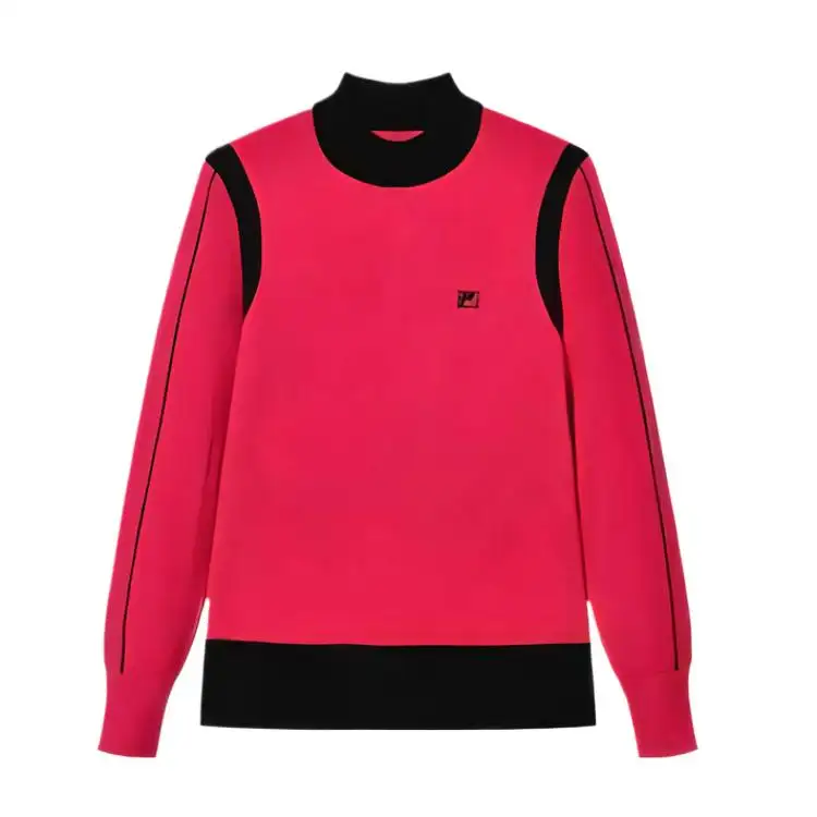 FILA Knitwear Women's Rose Red Half Turtleneck Moderate Other