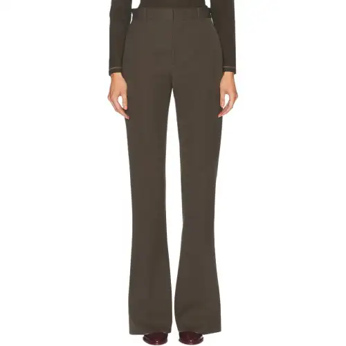 Bottega Veneta Casual Pants Women's Dark Olive