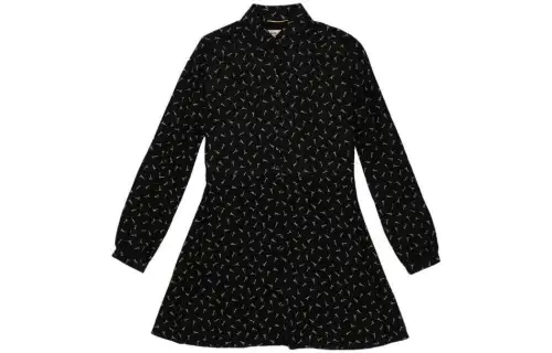 SAINT LAURENT Long Sleeved Dress Women's