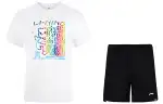 Li Ning Casual Suits Women's Crew Neck Moderate Short