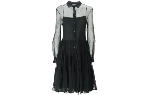 DIOR Long Sleeved Dress Women's Black