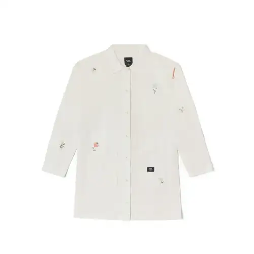Vans DRESS Long Sleeved Dress Women's White