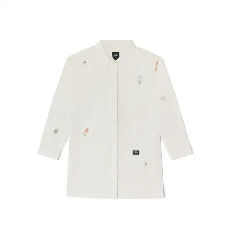 Vans DRESS Long Sleeved Dress Women's White