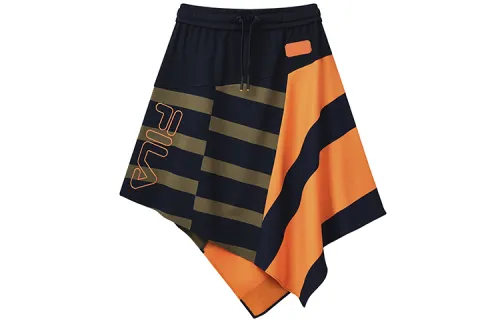 FILA 3.1 Phillip Lim Collaboration Collection Casual Short Skirts Women's Black And Green Stripes