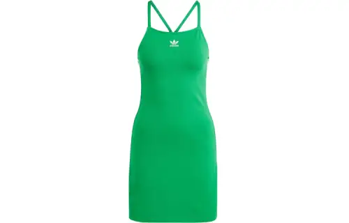 Adidas Originals 3 Stripes Mini Dress Slip Dress Women's Green
