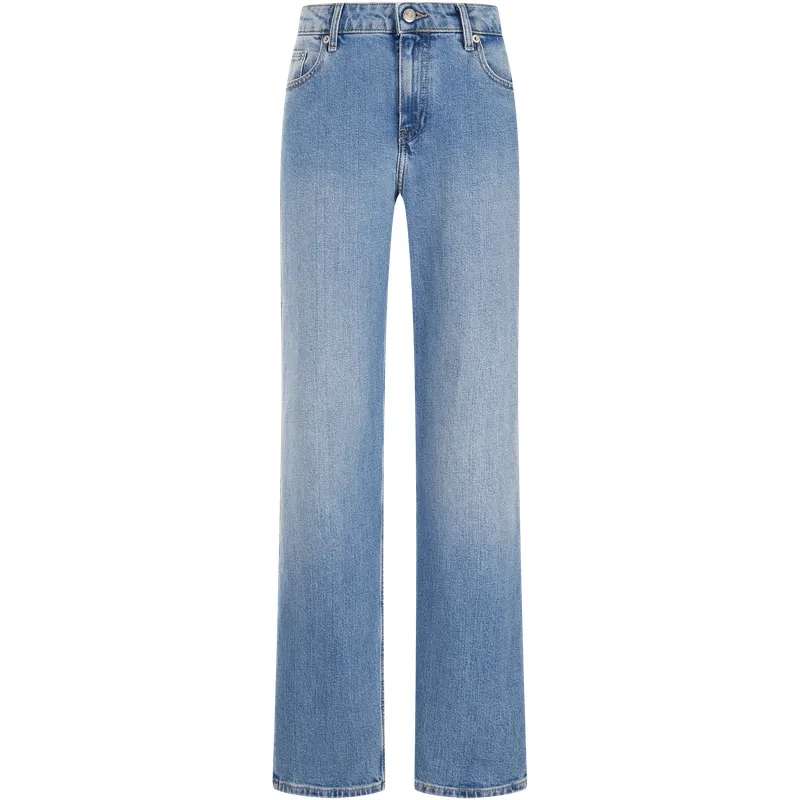 Tommy Hilfiger Jeans Women's Denim Blue 1A7 Moderate Straight Fit Pants