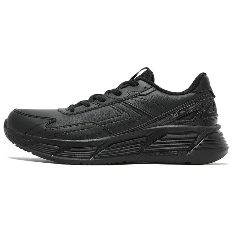 361° Slip Resistant Abrasion Resistant Low top Casual Training Sprint Running Shoes Men's Obsidian Black