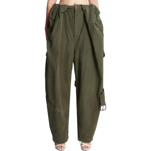LOEWE Balloon Cargo Trousers 'Deep Olive'