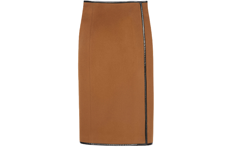 SAINT LAURENT Belted Wrap Skirt
