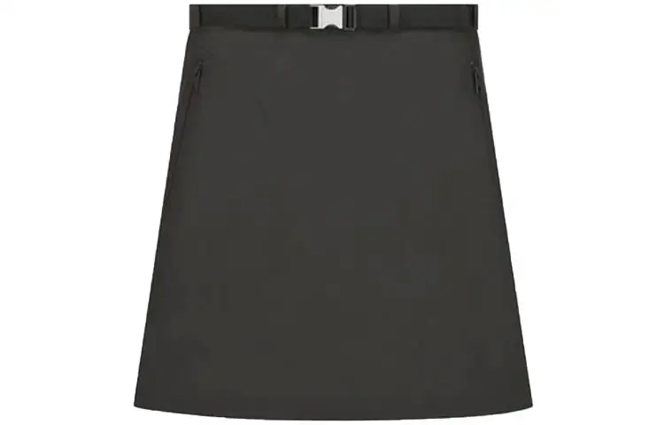 DIOR Quarterly New Products Casual Short Skirts Women's Black Moderate Short Pleated Skirt